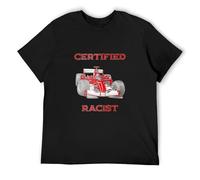 Certified Racist Racer Boost Speedster Certified Race Retro T-Shirt Man's Fashion Black Unisex Tees