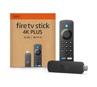 Certified Refurbished Amazon Fire TV Stick 4K Plus streaming device, supports Wi-Fi 6, Dolby Vision/Atmos, HDR10+