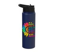Certified Registered Nurse Anesthetist Sunflower CRNA Stainless Steel Insulated Water Bottle