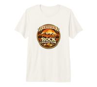Certified Rock Collector - Retro Geology Badge Premium T-Shirt