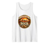Certified Rock Collector - Retro Geology Badge Tank Top