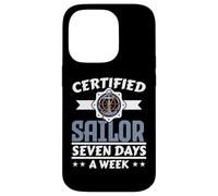 Certified Sailor Seven Days A Week Ship Captain Nautical Case for iPhone 14 Pro