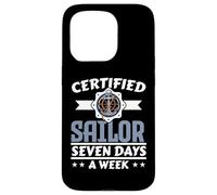 Certified Sailor Seven Days A Week Ship Captain Nautical Case for iPhone 15 Pro