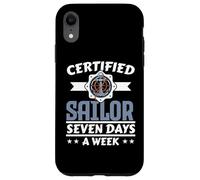 Certified Sailor Seven Days A Week Ship Captain Nautical Case for iPhone XR