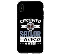 Certified Sailor Seven Days A Week Ship Captain Nautical Case for iPhone XS Max