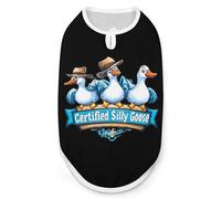 Certified Silly Goose Dog Shirt Cat Tank Top Pet Clothes Sleeveless Summer T-Shirts for Small Medium Puppy
