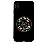 Certified Since 1958 Christmas Holly Vintage Badge Case for iPhone XS Max