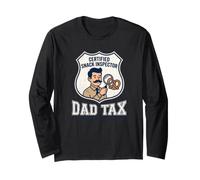 Certified Snack Inspector Dad Tax Collector 2025 Long Sleeve T-Shirt