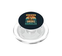 Certified Snake Handler Reptile Breeder Serpent Keeper PopSockets PopGrip for MagSafe