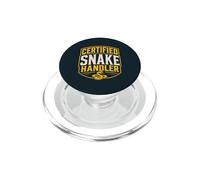 Certified Snake Handler Reptile Serpent Keeper PopSockets PopGrip for MagSafe