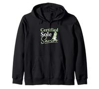Certified Sole Saviour Funny Reflexology For A Reflexologist Zip Hoodie