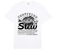 Certified Stew Chef Beef Stew Meat Lover No License Required Comfort Colors Adult Heavyweight T-Shirt