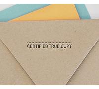 Certified True Copy Self Inking Rubber Stamp Custom Colop Office Stationary P20 Mini Stamper