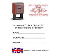 CERTIFIED TRUE COPY SELF INKING RUBBER STAMP SOLICITORS ACCOUNTANTS LEGAL DOCS