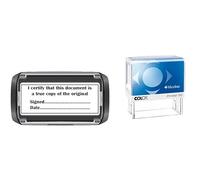Certified True Copy Self-Inking Stamp, 69 x 30 mm, Black Ink