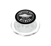 Certified UFO Witness Alien Believer PopSockets PopGrip for MagSafe