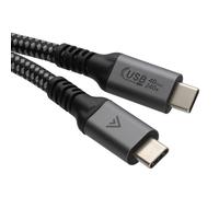 CERTIFIED USB4 40Gbps Thunderbolt 3/4 USB 4.0 Type C Braided Cable Metal 0.5m