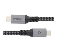 CERTIFIED USB4 40Gbps Thunderbolt 3/4 USB 4.0 Type C Braided Cable Metal 1.8m