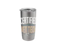 Certified Vet Tech Veterinary Technician Stethoscope Stainless Steel Insulated Tumbler