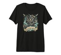 Certified Water Wolf Freedive Underwater Hunter Diver Gift Premium T-Shirt