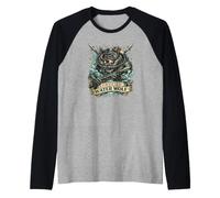 Certified Water Wolf Freedive Underwater Hunter Diver Gift Raglan Baseball Tee