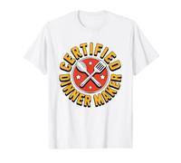 Certified Weeknight Dinner Maker Seal Dedicated Home Cooks T-Shirt