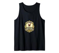 Certified Wine Taster Funny Enthusiast Graphic Design Tank Top