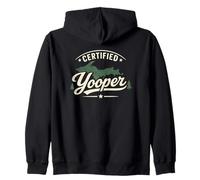 Certified Yooper Michigan U.P. Pride Design Zip Hoodie