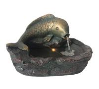 Certikin Heissner Bronze Fish Statue Water Feature With Pump And Light 016643-00