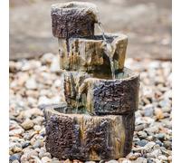 Heissner Cascading Tree Stump with Lights - Size: 25 x 24 x 40cm - Wilko