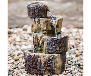 Certikin Heissner Tree Stump Cascade Water Feature with Pump + Lights 016585-00