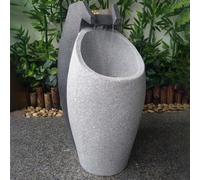 Heissner Two Jugs Black & White Water Feature