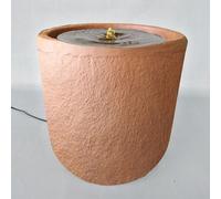 Certikin Heissner Zylinder Rust Water Feature With Pump And Light 016608-17