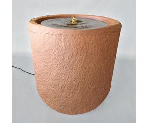 Certikin Heissner Zylinder Rust Water Feature With Pump And Light 016608-17