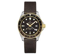 Certina DS Action GMT Powermatic 80 Brown Leather Strap Watch