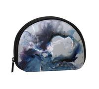 Cerulean Waters Mini Zipper Coin Purse, Small Travel Organizer with All-Over Print, Durable Polyester Fabric, Compact Pouch for Coins,Keys