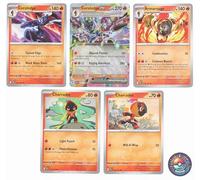 Ceruledge ex 036/191 - Surging Sparks - Tera Pokemon Evolution 5 Card Lot - Armarouge Charcadet