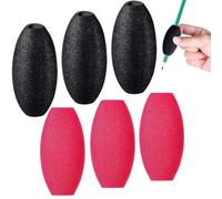 Cerulume 6Pcs Pencil Grips For Children, Pen Grips for Adults, Pencil Toppers Children's Pen Grips Foam Pen Grips, Soft Cushioned Writing Aid Pencil Holder for Students, Toddlers, And Preschoolers