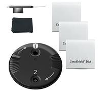 CeruShield Disk Wax Guards for Phonak and Unitron RIC RITE Hearing Aid and Hearing aid Cleaning Brush Tools with Carry case-3packs