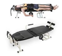 Cervical and Lumbar Traction Bed Multifunction Household Body Therapy Stretching Device Suitable for Office Workers Seniors and Young People Relieve Fatigue Portable Device A,Bed width 36 cm