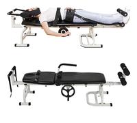 Cervical and Lumbar Traction Bed Multifunction Household Body Therapy Stretching Device Suitable for Office Workers Seniors and Young People Relieve Fatigue Portable Device A,Bed width 36 cm