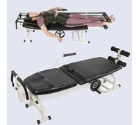 Cervical and Lumbar Traction Bed Relieve Fatigue Home Cervical Spine Stretcher Portable Traction Device Multifunction Household Body Therapy Stretching Device Bed width 46 cm