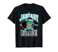 Cervical Cancer Awareness Month 2026 January We Wear Teal T-Shirt