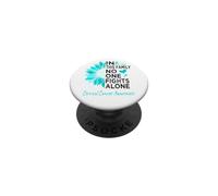 Cervical cancer Awareness sunflower support Cervical cancer PopSockets Adhesive PopGrip