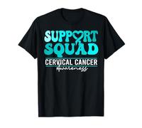 Cervical Cancer Awareness Support Squad Groovy Cervical T-Shirt