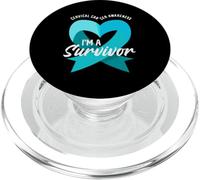 Cervical Cancer I'm A Survivor Cervical Cancer PopSockets PopGrip for MagSafe