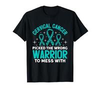 Cervical Cancer Picked the wrong warrior Cervical Cancer T-Shirt