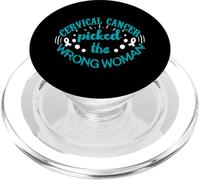 Cervical Cancer Picked The Wrong Woman PopSockets PopGrip for MagSafe