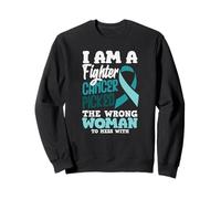 Cervical Cancer Picked The Wrong Woman To Mess With Ribbon Sweatshirt