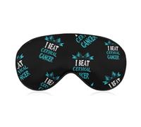 Cervical Cancer Warrior Sleep Mask Eye Cover Shade | for Men Women Sleeping Travel Washable Adjustable Strap